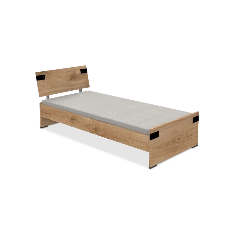 Bed HUVAR Plankeneiche 90x200