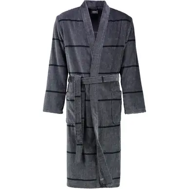 Cawö 2847 Badjas Men Antracite Kimono