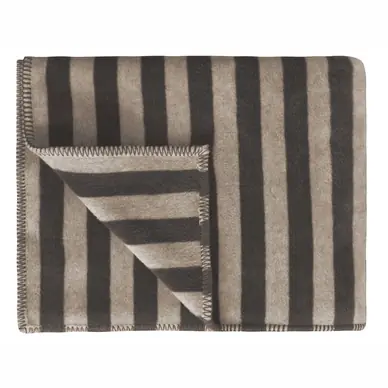 Marc O‘Polo Classic Fleece Stripe Plaid Oatmeal Basalt
