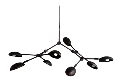 101 Copenhagen Drop Kroonluchter Burned Black Chandelier Mini (5 m)