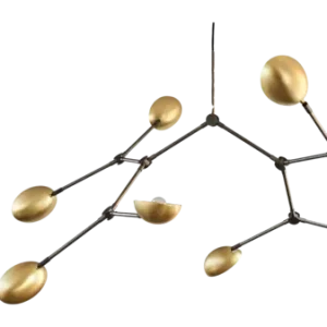 101 Copenhagen Drop Kroonluchter Brass Chandelier (5 m)