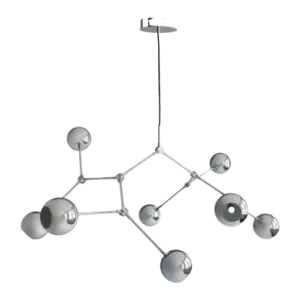 101 Copenhagen Drop Kroonluchter Chrome Chandelier Globe (5 m)