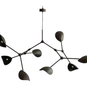 101 Copenhagen Stingray Kroonluchter Burned Black Chandelier Grande (5 m)