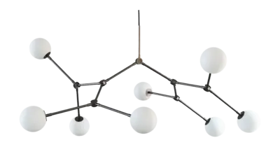 101 Copenhagen Drop Chandelier Bulp Kroonluchter Grey (2 m)