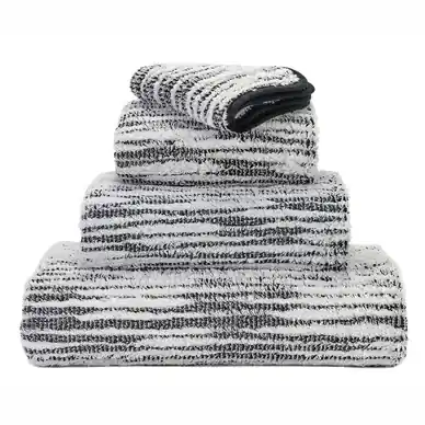 Abyss & Habidecor Cozi Handdoek Black (40 x 75 cm)