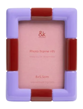 &k amsterdam Rift Rectangle Fotolijst - Lilac