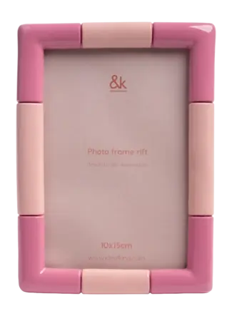 &k amsterdam Rift Rectangle Fotolijst - Candy Pink