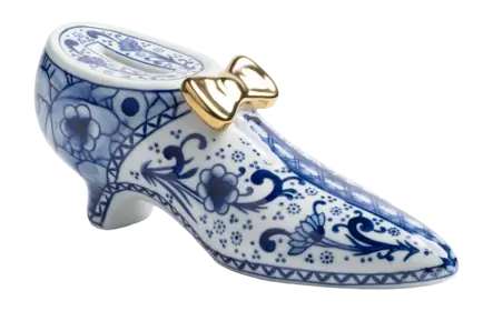 &k amsterdam Delftware Shoe Spaarpot