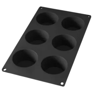 Bakvorm Lékué 6 Muffins Siliconen Black