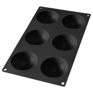 Bakvorm Lékué 6 Halve Bollen Siliconen Black