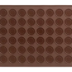 Bakplaat Lékué Bakmat 24 Macarons 40 cm Brown