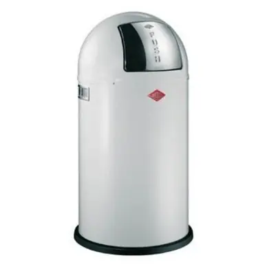 Wesco Pushboy Prullenbak Wit 50L