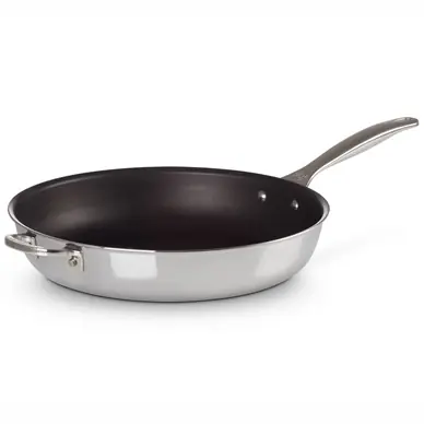 Le Creuset RVS Plus Koekenpan Diep Met Anti-aanbaklaag 28 cm