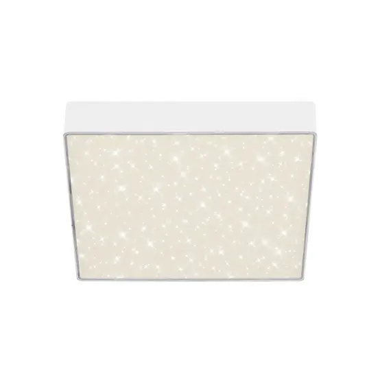 LED plafondlamp Flame Star, 21,2 x 21,2 cm wit