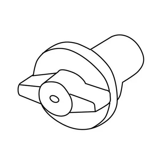 3-fase railadapter Noa voor decoratiehaak, wit