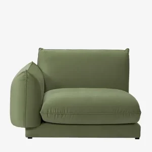Countess stoel hoekelement links Salvador Olive Green