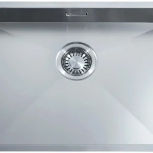 ABK Baronga grote extra ondiepe rvs spoelbak mindervalide 10cm diep 55x40cm Vlakinbouw onderbouw en opbouw BAR5510FVI