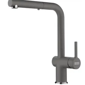 Franke Active L Keukenkraan Stone Grey Grijs met Uittrekbare Handdouche 115.0653.385